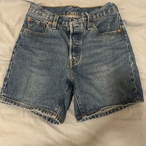 Levi's Blue Denim Jean shorts
